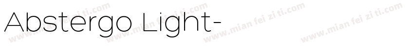 Abstergo Light字体转换